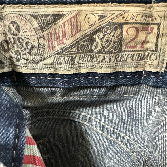 AFFLICTION Raquel Skinny Stretch Jean sz 27 - Picture 6 of 7